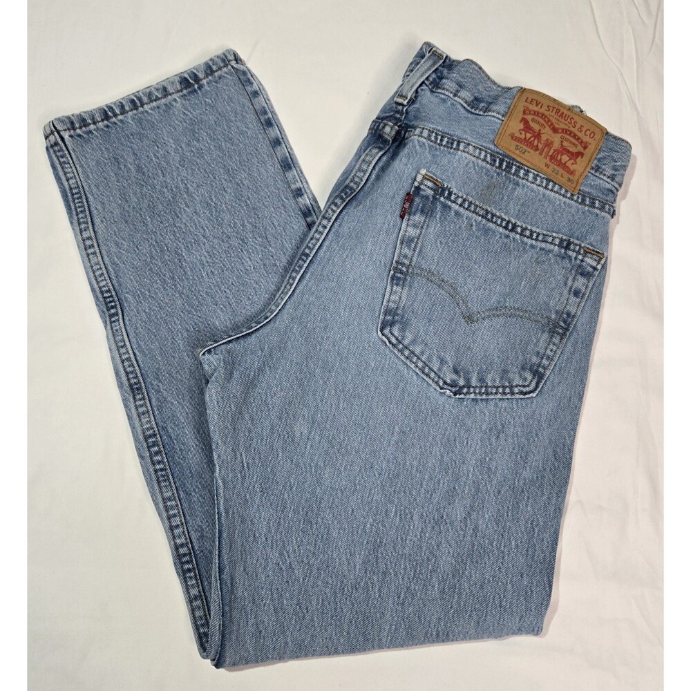 Levi's 505 Jeans Regular Fit Straight Leg Blue Medium Wash Men's 32x30 (31x29)
